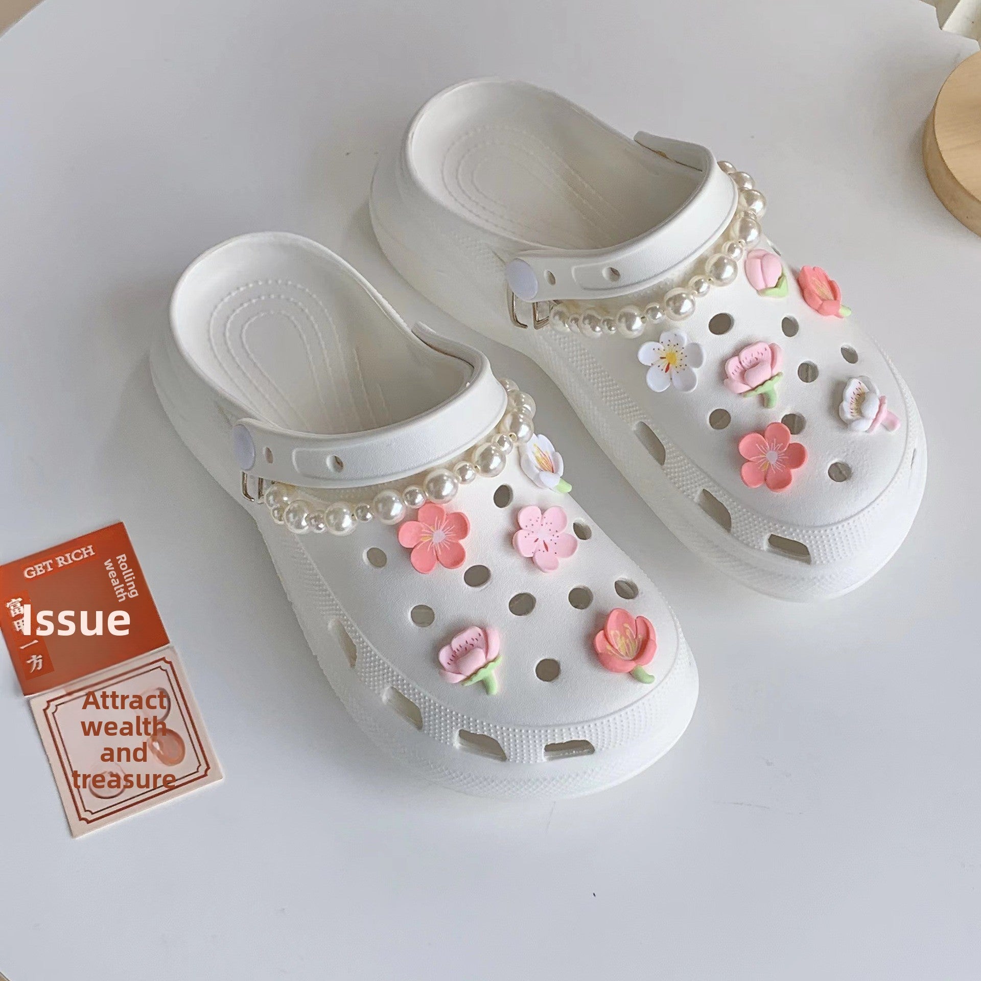 Detachable Floral Shoe Buckles