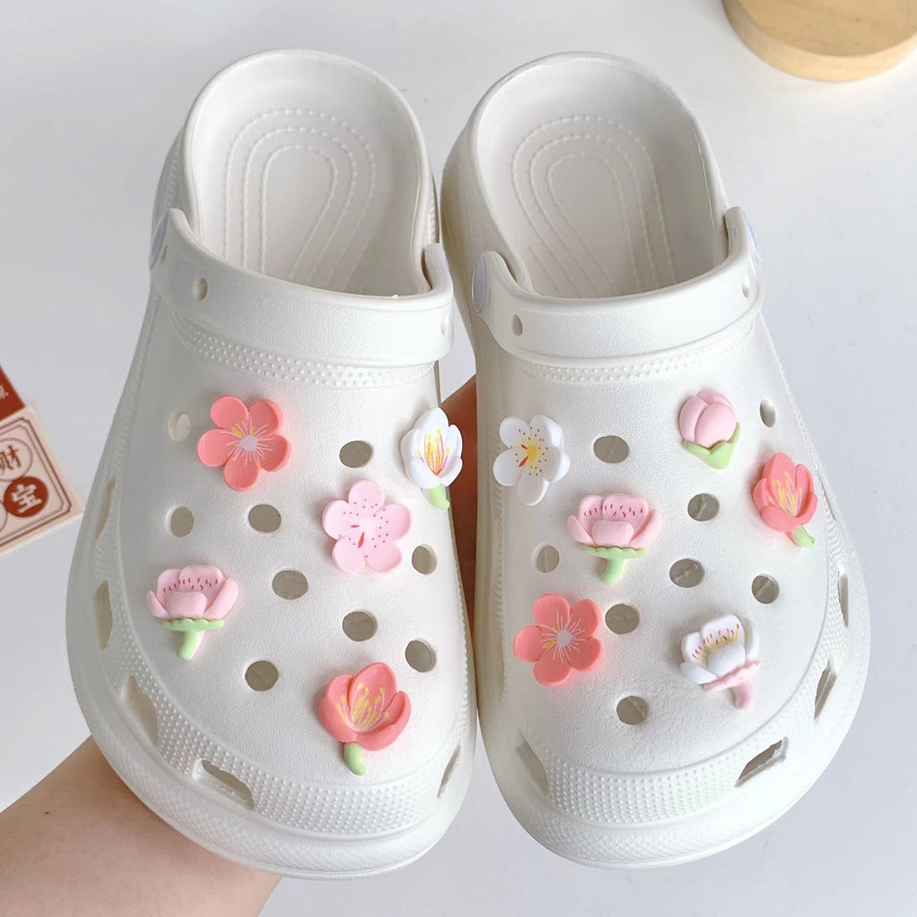 Detachable Floral Shoe Buckles