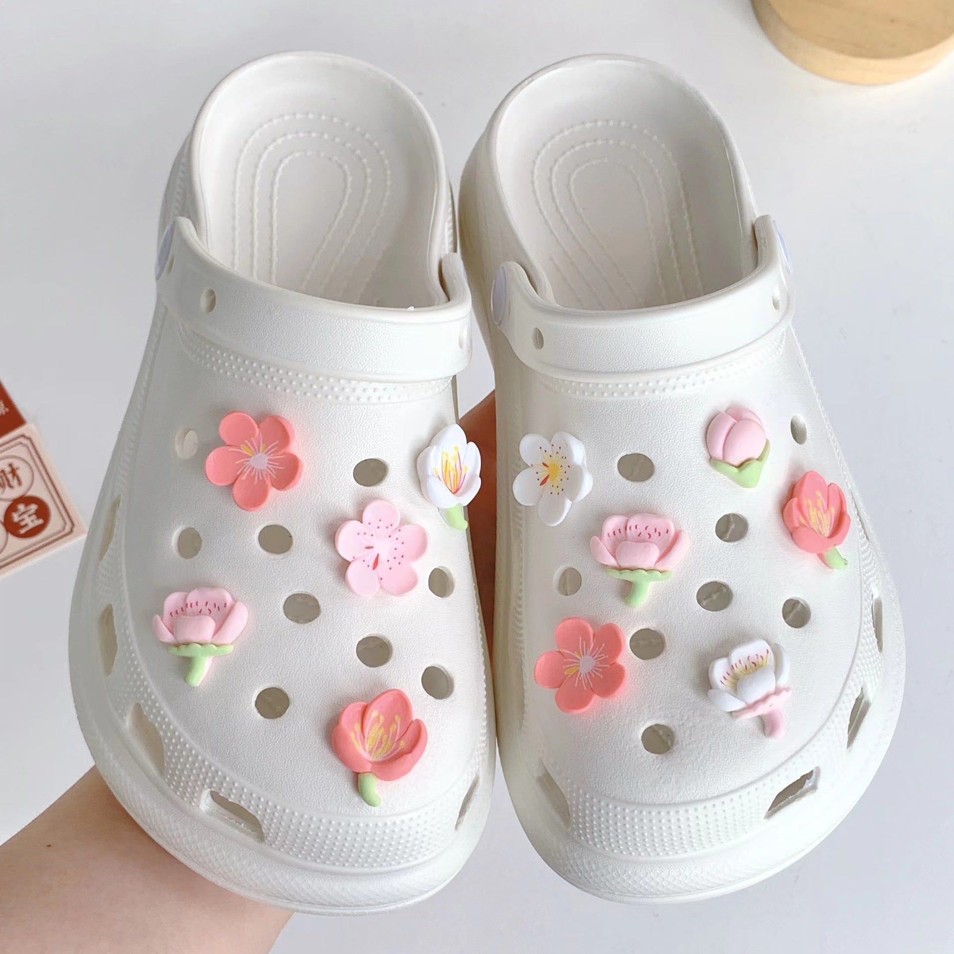 Detachable Floral Shoe Buckles