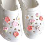 Detachable Floral Shoe Buckles