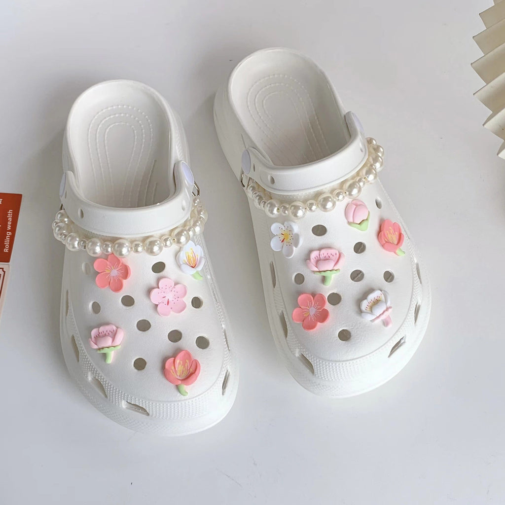 Detachable Floral Shoe Buckles