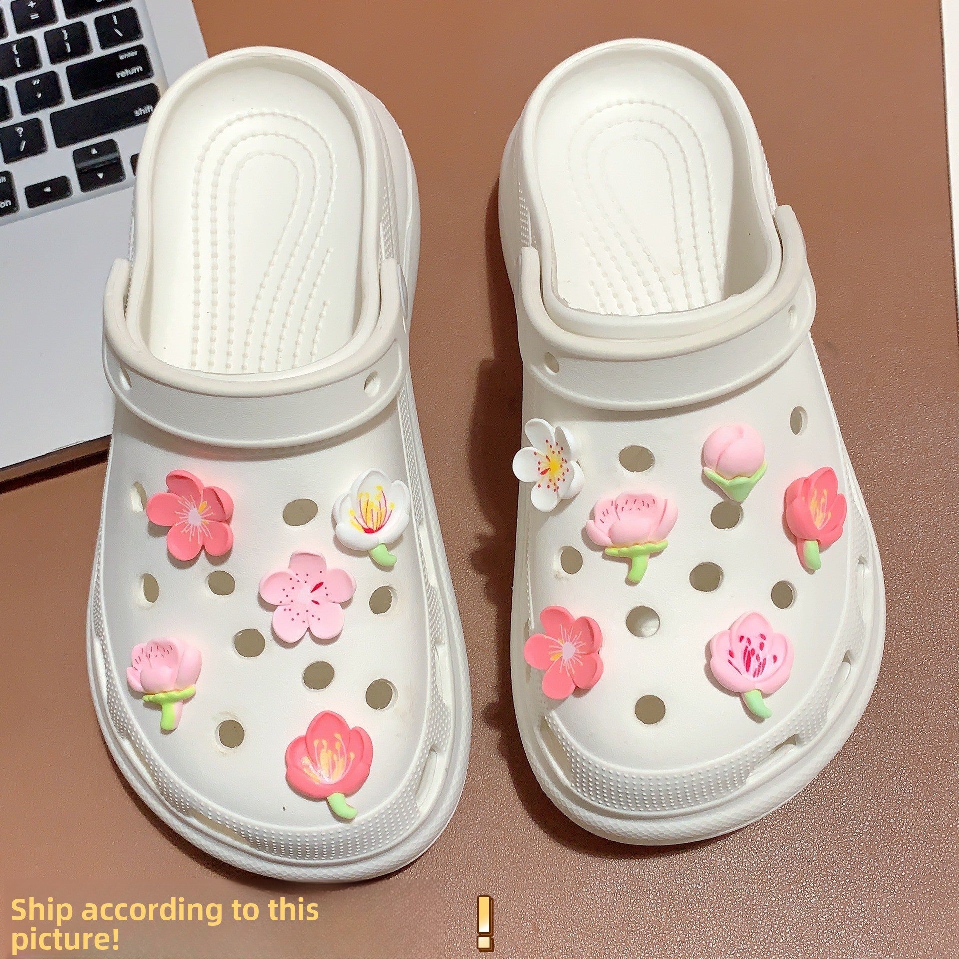 Detachable Floral Shoe Buckles